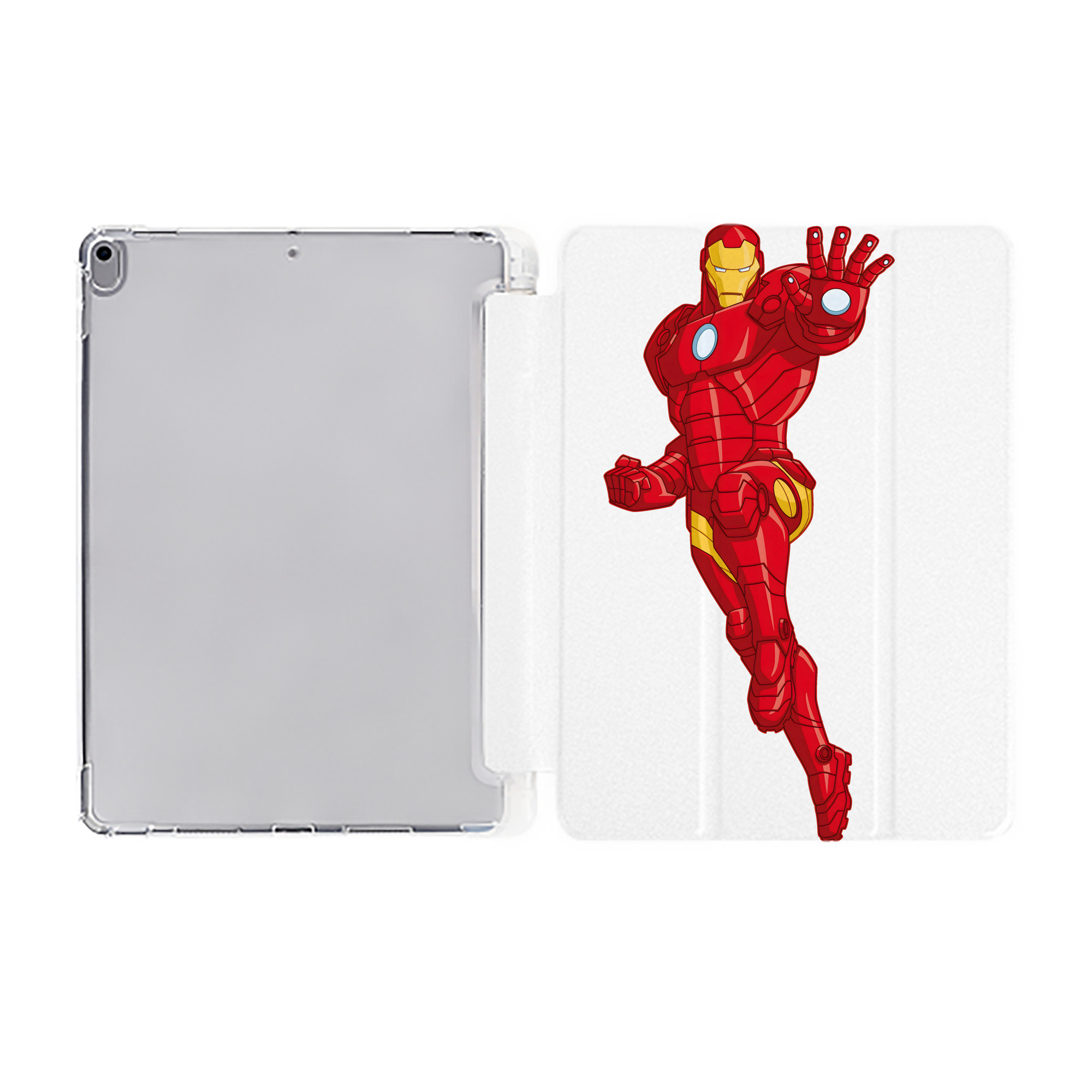 （画像用） アベンジャーズ The Avengers IPad ケース ペン収納付き 三つ折りスタンド PUレザー×シリコン 対応機種9.5/10.5/10.9インチ